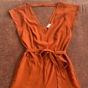 A New Day Burnt Orange Jumpsuit. Medium